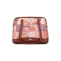 ZOUK Carry All Work Bag | Jute | Vegan Leather Handcrafted Women's Shoulder Bag with Double Handles