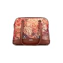 ZOUK Carry All Work Bag | Jute | Vegan Leather Handcrafted Women's Shoulder Bag with Double Handles