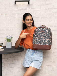 zouk chittoor blue kalamkari dome daypack 12 l backpack