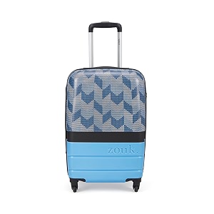 zouk cabin trolley bag hardside polycarbonate medium 45 suitcase with 360 spinner wheels and combination lock travelling luggage for men amp women