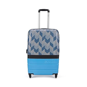 zouk medium trolley bag hardside polycarbonate medium 57 cm suitcase with 360 spinner wheels and combination lock travelling luggage for men amp women