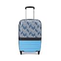 ZOUK Cabin Trolley Bag, Hardside Polycarbonate Medium (45) Suitcase with 360 Spinner Wheels and Combination Lock Travelling Luggage for Men &amp; Women