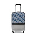 ZOUK Cabin Trolley Bag, Hardside Polycarbonate Medium (45) Suitcase with 360 Spinner Wheels and Combination Lock Travelling Luggage for Men &amp; Women