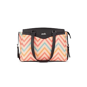 zouk jute vegan leather women39s work bag with double handles strap