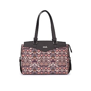 zouk jute vegan leather women39s work bag with double handles strap