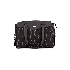 zouk jute vegan leather women39s work bag with double handles strap