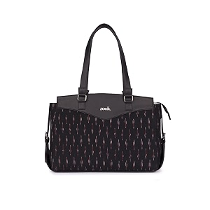 zouk jute vegan leather women39s work bag with double handles strap