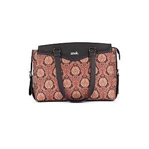 zouk jute vegan leather women39s work bag with double handles strap