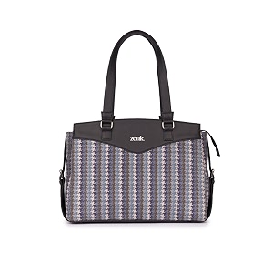 zouk jute vegan leather women39s work bag with double handles strap
