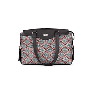 zouk jute vegan leather women39s work bag with double handles strap