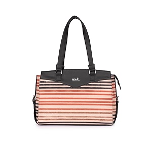 zouk jute vegan leather women39s work bag with double handles strap