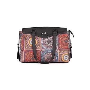 zouk jute vegan leather women39s work bag with double handles strap