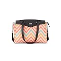 ZOUK Jute Vegan Leather Women's Work Bag With Double Handles Strap