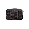 ZOUK Jute Vegan Leather Women's Work Bag With Double Handles Strap