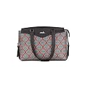 ZOUK Jute Vegan Leather Women's Work Bag With Double Handles Strap