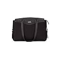 ZOUK Jute Vegan Leather Women's Work Bag With Double Handles Strap