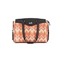 ZOUK Jute Vegan Leather Women's Work Bag With Double Handles Strap