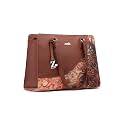 ZOUK Women's Office Essential Bag | Jute | Vegan Leather Handcrafted Tote Bag With Double Handle Shoulder Strap