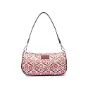 ZOUK Lalbagh Florals Printed Women's Jute Handcrafted Vegan Leather White Mini Shoulder Bag