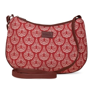 zouk women39s vegan handcrafted chanderi phool structured shoulder bag
