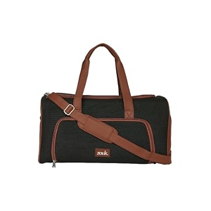zouk weekender duffle bag  perfect 3 day trip duffle for 10 clothes  lightweight foldable cabin bag for men  full access opening shoe pocket amp trolley sleeve  bristel