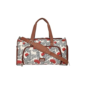 zouk weekender duffle bag  perfect 3 day trip duffle for 10 clothes  lightweight foldable cabin bag for men amp women  full access opening shoe pocket amp trolley sleeve  bristel