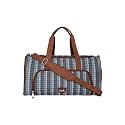 Zouk Weekender Duffle Bag | Perfect 3 Day Trip Duffle for 10 Clothes | Lightweight Foldable Cabin Bag for Men &amp; Women | Full Access Opening, Shoe Pocket &amp; Trolley Sleeve | BombayHoundstooth