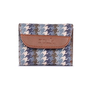 zouk women39s jute handcrafted vegan leather multicolor trendy trifold wallet for girls college women