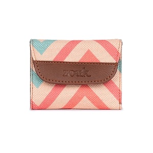 zouk women39s jute handcrafted vegan leather multicolor trendy trifold wallet for girls college women