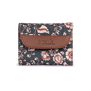 zouk women39s jute handcrafted vegan leather multicolor trendy trifold wallet for girls college women