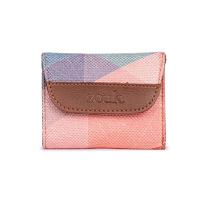 zouk women39s jute handcrafted vegan leather multicolor trendy trifold wallet for girls college women