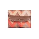 ZOUK Women's Jute Handcrafted Vegan Leather Multicolor Trendy Trifold Wallet for Girls College Women