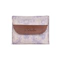 ZOUK Women's Jute Handcrafted Vegan Leather Multicolor Trendy Trifold Wallet for Girls College Women