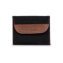 ZOUK Women's Jute Handcrafted Vegan Leather Multicolor Trendy Trifold Wallet for Girls College Women