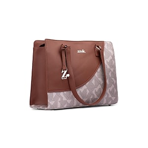 zouk women39s office essential bag  jute  vegan leather handcrafted tote bag with double handle shoulder strap