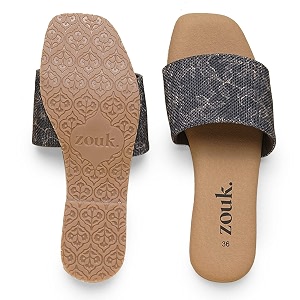 ZOUK womens Hooghly Marine Casual Flats Black