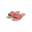 ZOUK Womens Shimla Freesia Casual Flats RedFlat