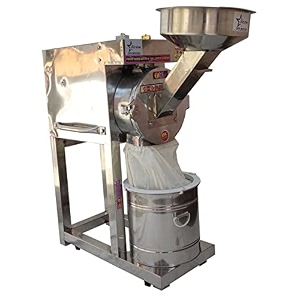 zoz star pulverizer machine for commercial or big family masala grinder z chamber automatic 2 in 1 pulveriseratta chakki stainless steel flour mill aata maker -2 hp warranty 10 years p589