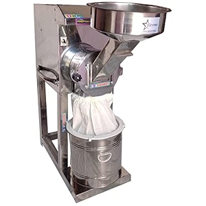 zoz star pulverizer machine for masala grinderatta chakki 2 in 1 stainless steel flour mill domestic aata maker gold chamber masala heavy duty 1hp automatic 2 in 1 warranty 10 years p547