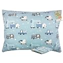ZPECC Toddler Pillow with Pillowcase - 13x18 Organic Cotton Hypoallergenic Kids Pillow, Baby Essentials for Travel Crib Daycare Stroller (Intended for Age 2 and up) Truck
