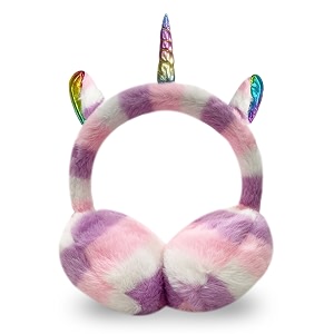 latest unicorn style cute winter amp outdoor adjustable ear muffs tie dye for girls and women unicorn purple