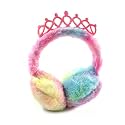 Latest Crown Style Cute Winter &amp; Outdoor Adjustable Ear Muffs Tie Dye for Girls and Women (CROWN PINK)
