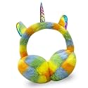 Latest Unicorn Style Cute Winter &amp; Outdoor Adjustable Ear Muffs Tie Dye for Girls and Women (Unicorn Yellow)