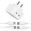 Original 35W Dual PD 3.0 GaN USB-C Port Compact Power Adapter Plug Fast Wall Charger Adapter Compatible for iPhone, iPad, AirPods, MacBook Air (with Lightning &amp; Type C Cables) (ZA131)