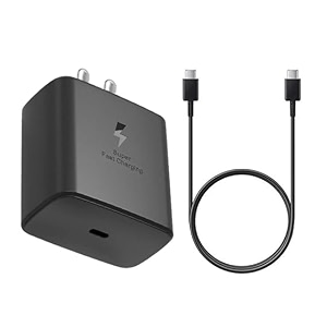 original 45w super fast charger type c wall adapter s24 ultras24s24 pluss23 ultras23s23s23 fes22 ultras22s21 fe 5gbuds 3ft usb c to c cable za241