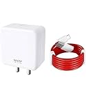 Original 65w Charger Warp/Dash/SUPERVOOC Charger for Oneplus | 65 Watt Adapter with Type C Cable for Compatible for Oneplus 12/11/11R/10/10 Pro/9/9 Pro/ 9R/ 8/ 8T/7/Nord/CE 2,2t (ZA75)
