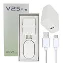 Original 80W USB-C Flash Charger Compatible with Vivo V21,V21 5G,Y73,Vivo Y20,X50 Pro,T1 44w, S1 Pro Y15, Y30,V19,V25Pro Adapter and Cable (ZA237)