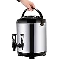 ZR98US 6L-20L Stainless Steel Hot Water Dispenser, Perfect for Catering and Events with Faucet