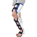 ZR98US Orthosis,Ankle Orthosis Splint Support, Adjustable Foot Drop Brace Corrector, for Improved Walking Gait, Pain Relief,for Hemipleia Stroke Shoes Walking,LeftL