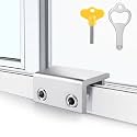 ZRFCXE Window Locks, 4 Pack for Horizontal & Vertical Sliding Windows